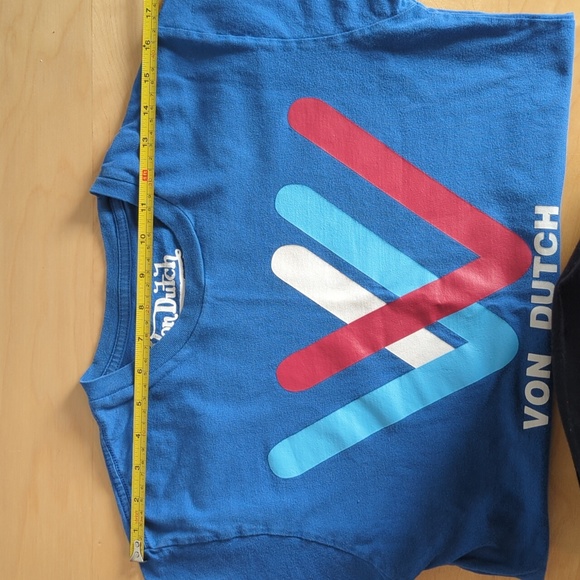 Von Dutch Logo Spell Out Shirt T-Shirt, US Men's SM, EUC - Picture 7 of 16